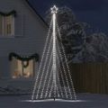 vidaXL LED vianočný stromček 570 LED studená biela 399 cm