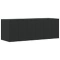 vidaXL Záhradný box na vankúše z polyratanu 291x100,5x104 cm čierny