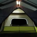 vidaXL Rodinný stan s LED, 10 osôb, svetlozelený, rýchloupínací