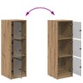 vidaXL Highboard Remeselný dub 35 x 37 x 109 cm Kompozitné drevo