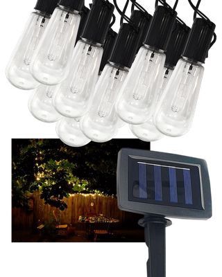 TR-591 Dekoratívny 10x LED vonkajší solárny reťaz 2m IP44 Trixline