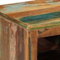 vidaXL Skriňa na topánky 110 x 35 x 40 cm Masívne obnovené drevo Hnedá
