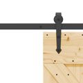 vidaXL Posuvné dvere NARVIK Prírodná a čierna 70 x 210 cm (213,5 cm)