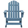 vidaXL Záhradná hojdacia stolička Adirondack jedľový masív modrá