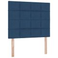 vidaXL LED úložná posteľ s matracom Modrá 120 x 190 cm Látka