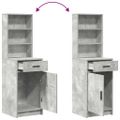 vidaXL Highboard Betónová šedá 41 x 40 x 135 cm Kompozitné drevo
