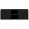vidaXL TV skrinka 100 x 31,5 x 35 cm Čierny dub Kompozitné drevo