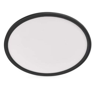 LED prisadené svietidlo FLORI okrúhle, čierné, 22W, neutrálna biela