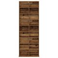 vidaXL CD Skrinka Staré drevo 65 x 23,5 x 175 cm Kompozitné drevo