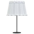 vidaXL Tienidlo na lampu biele Ø30x20 cm prútené