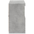 vidaXL Komoda s LED svetlami betónovo sivá 81x37x67 cm