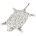 vidaXL Kkoberec v tvare leoparda, plyšový 139 cm, biely