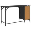 vidaXL Počítačový stôl Čierny dub 131 x 48 x 75 cm Kompozitné drevo