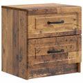 vidaXL Nočný stolík Staré drevo 43 x 34,5 x 44,5 cm Kompozitné drevo
