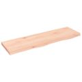 vidaXL Kúpeľňová doska 100x30x(2-4) cm neošetrený masív