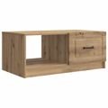 vidaXL Konferenčný stolík Dub artisan 90 x 50 x 37 cm Kompozitné drevo