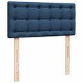 vidaXL Posteľný rám boxspring s matracom modrý 90x200 cm látka