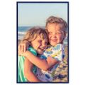 vidaXL Fotorámiky na stôl, koláž 5 ks, modré 10x15 cm, MDF