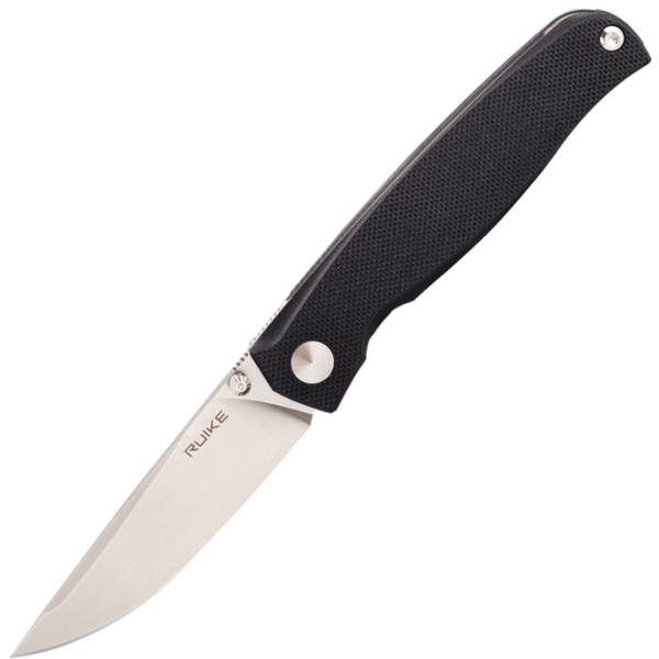 Ruike M661-TZ vreckový nôž 7,4 cm, Bead Blasted, čierna, šedá, G10, titán