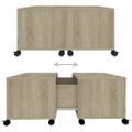 vidaXL Konferenčný stolík dub sonoma 75x75x38 cm drevotrieska