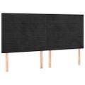 vidaXL Posteľný rám boxspring s matracom čierny 160x200 cm zamat