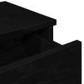 vidaXL Nástenná polica so zásuvkami čierna 80x34x17cm kompozitné drevo