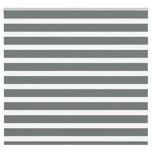 vidaXL Zebra roleta tmavošedá 160x100 cm šírka látky 155,9cm polyester