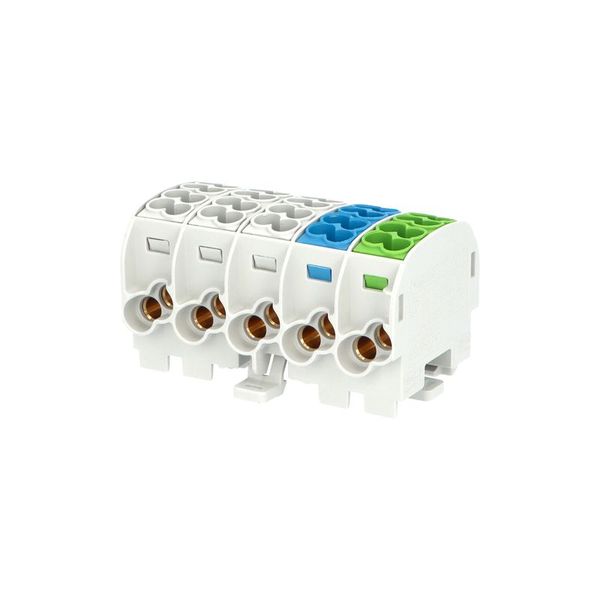 Svorkovnice rozbočovací HLAK 25//5 C 3LNPE, 152A, 5pól., CU, IP20, 3xŠ/M/Z, na DIN