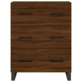 vidaXL Vysoká skrinka hnedý dub 69,5x34x180 cm spracované drevo