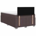 vidaXL Posteľ boxspring s matracom Tmavohnedá 120 x 190 cm Látka