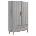 vidaXL Vysoká skrinka sivý dub sonoma 70x31x115 cm spracované drevo
