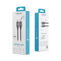Forever Vibe cable USB-C - USB-C 1,0 m 60W dark grey