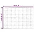 vidaXL Záťažová prikrývka bledokrémová 155x220 cm 7 kg látka