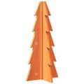 vidaXL Drevený vianočný stromček voskovohnedý 49 cm masívna borovica