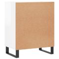 vidaXL Komoda lesklá biela 57x35x70 cm kompozitné drevo
