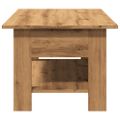 vidaXL Konferenčný stolík dub artisan 105x55x42 cm kompozitné drevo