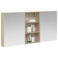 vidaXL Set kabinetov do kúpeľne 3 ks 140 x 14,5 x 70 cm