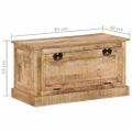 vidaXL Úložná lavica na topánky 85x40x45 cm mangovníkový masív