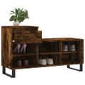 vidaXL Botník dymový dub 102x36x60 cm spracované drevo