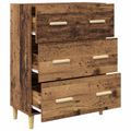 vidaXL Servírovacia skriňa Staré drevo 69,5 x 34 x 90 cm