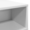 vidaXL Konferenčný stolík Biela 80 x 46 x 35 cm Kompozitné drevo