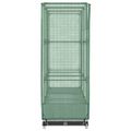 vidaXL Záhon s krytom na skleník ratanový vzhľad 120x40x123 cm