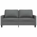 vidaXL 2-miestna pohovka tmavosivá 140 cm látka