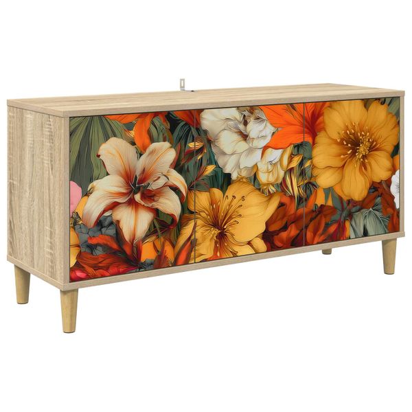 vidaXL TV skrinka GENNEP 102 x 33 x 50 cm Sonoma Kompozitné drevo