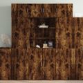 vidaXL Úložná lavička dymový dub 80x42,5x50 cm kompozitné drevo