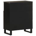 vidaXL Komoda 60x33x75 cm čierna masívne mangovníkové drevo