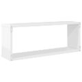 vidaXL Nástenné police 6 ks, lesklé biele 60x15x23cm, kompozitné drevo