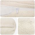 vidaXL Poťah na podložku 2 pcs HEERLEN Krémová Ø 15 x 40 cm Bouclé
