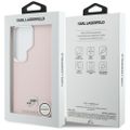 Karl Lagerfeld puzdro Saffiano KC Metal Logo MagSafe pre Samsung Galaxy S26 Ultra ružová