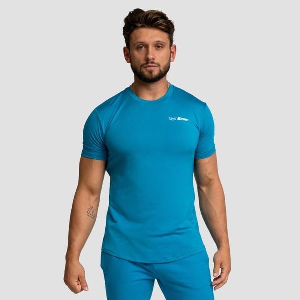 Pánske športové tričko Limitless Aquamarine - GymBeam